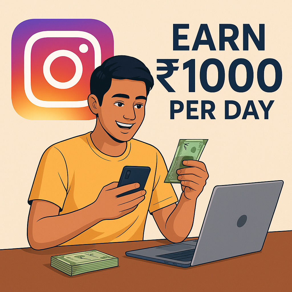 How to Earn ₹1000 Per Day from Instagram in India (2025 Guide