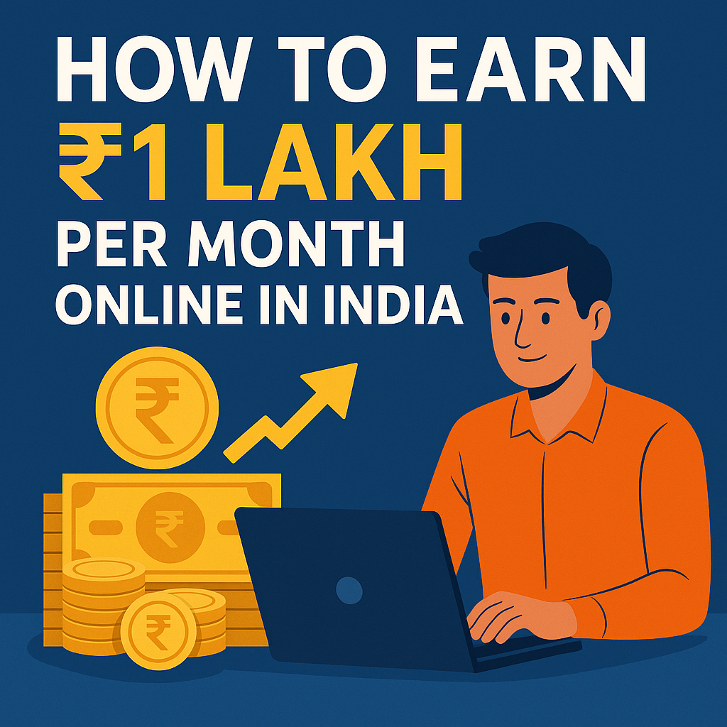 How to Earn ₹1 Lakh Per Month Online in India: Real Ways That Work in 2025